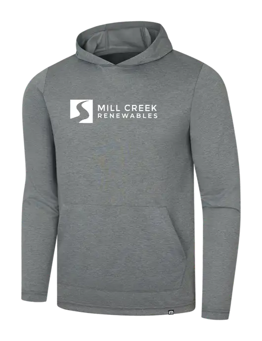 TravisMathew Dark Grey Heather Coveside Hoodie w/Mill Creek Renewables Logo