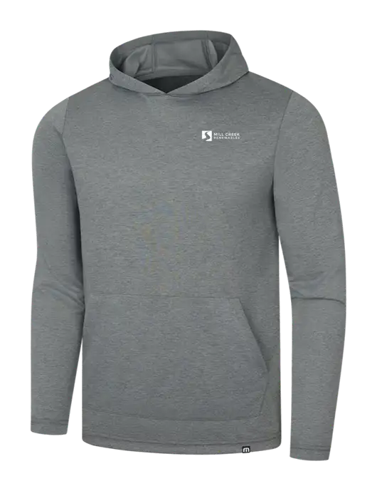 TravisMathew Dark Grey Heather Coveside Hoodie w/Mill Creek Renewables Logo