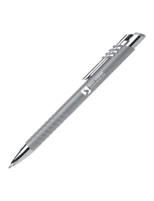 Schirhart Grey Pen - Black Ink w/Mill Creek Renewables Logo