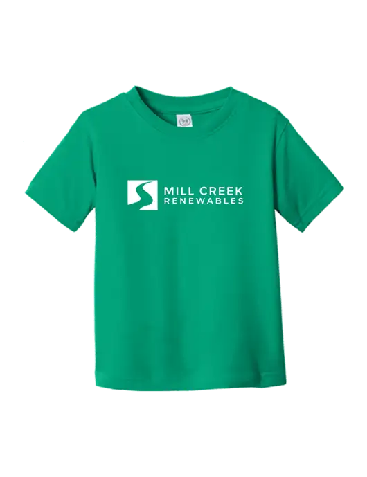 Rabbit Skins Kelly Toddler Fine Jersey Tee w/Mill Creek Renewables Logo