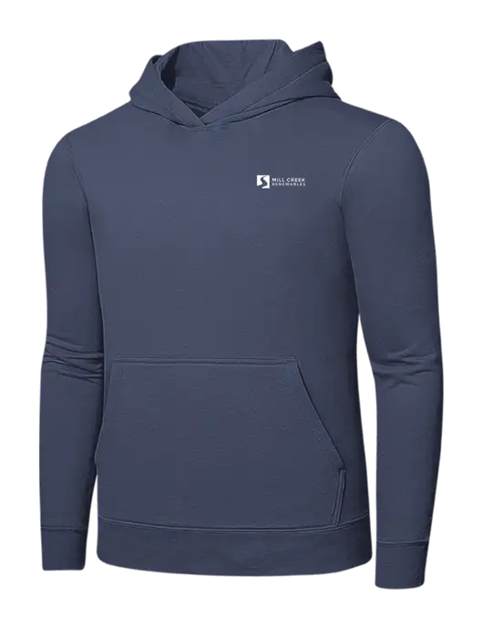 Steel Blue 7.8. oz Ring Spun Hooded Sweatshirt w/Mill Creek Renewables Logo