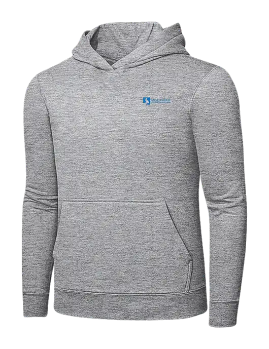 Light Grey Heather 7.8 oz Ring Spun Hooded Sweatshirt w/Mill Creek Renewables Logo