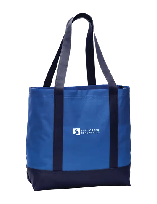 Carryall Blue/Navy Day Tote Twilight w/Mill Creek Renewables Logo