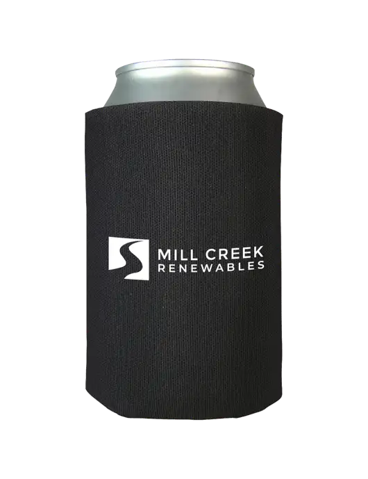 Black Foam Coolie w/Mill Creek Renewables Logo