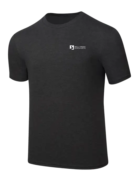 Simply Soft Black Frost 4.5oz  Poly/Combed Ring Spun Cotton T-Shirt w/Mill Creek Renewables Logo