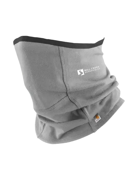 Carhartt Medium Grey Cotton Blend Filter Pocket Gaiter w/Mill Creek Renewables Logo