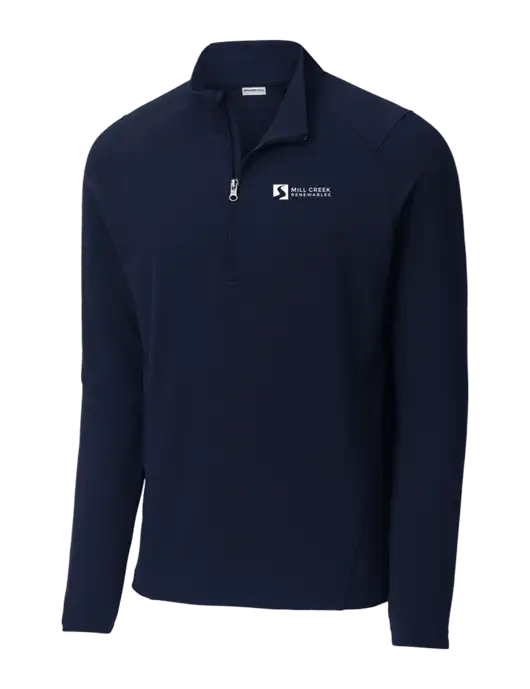 Sport-Wick Flex Fleece Dark Navy 1/4-Zip w/Mill Creek Renewables Logo