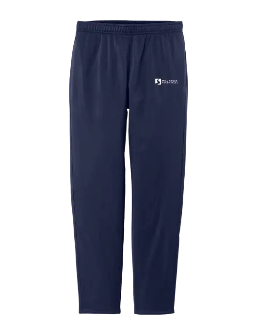 Womens Tricot Navy Track Jogger w/Mill Creek Renewables Logo