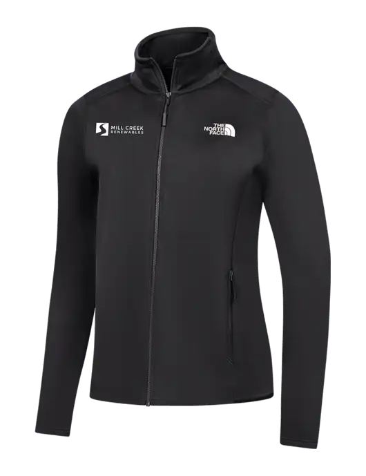 The North Face Womens Black Skyline Full-Zip Fleece Jacket w/Mill Creek Renewables Logo