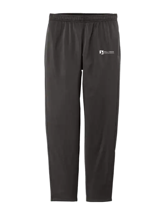 Womens Tricot Very Dark Grey Track Jogger w/Mill Creek Renewables Logo