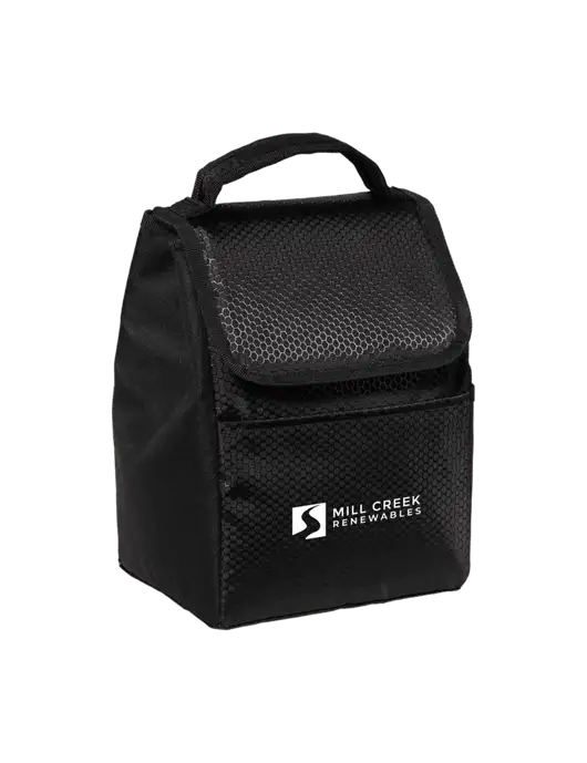 Lunch Bag Black Cooler w/Mill Creek Renewables Logo