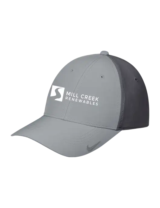 Nike Light Grey/Dark Grey Dri-FIT Legacy Cap w/Mill Creek Renewables Logo