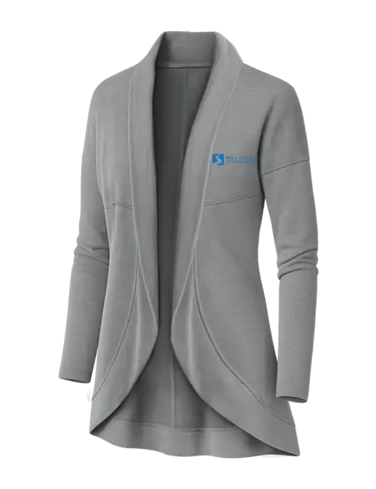 OGIO Light Grey Heather Womens Luuma Cocoon Fleece w/Mill Creek Renewables Logo