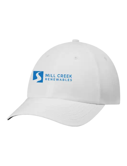 Richardson Relaxed Performance Lite White Cap w/Mill Creek Renewables Logo