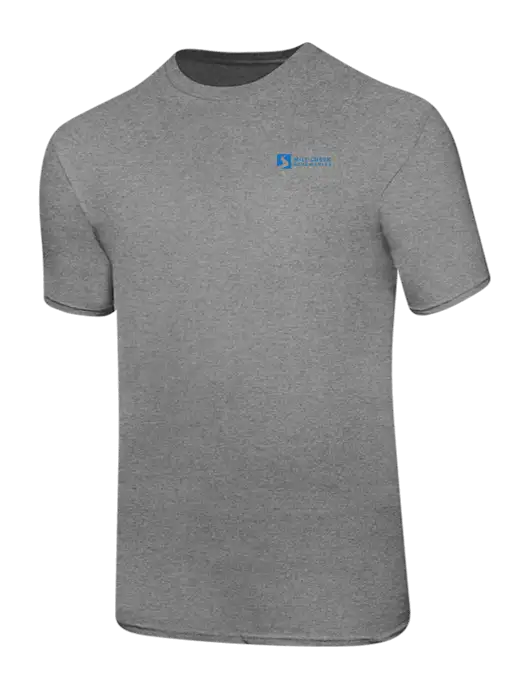Ring Spun Light Heather Grey 4.5 oz T-Shirt w/Mill Creek Renewables Logo