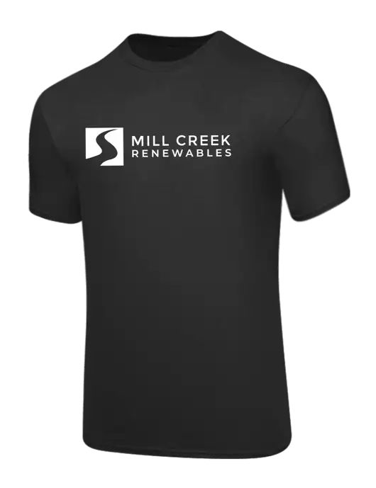 Core Blend Charcoal Grey T-Shirt w/Mill Creek Renewables Logo
