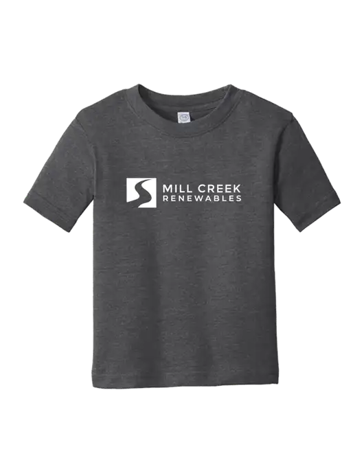 Rabbit Skins Vintage Smoke Toddler Fine Jersey Tee w/Mill Creek Renewables Logo