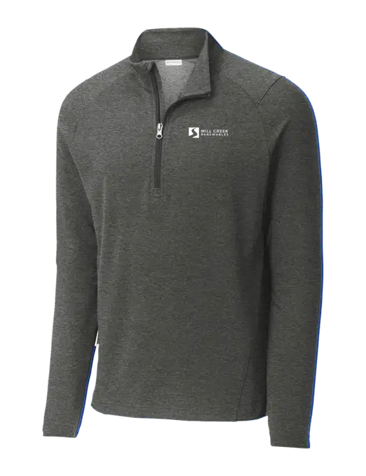 Sport-Wick Flex Fleece Dark Grey Heather 1/4-Zip w/Mill Creek Renewables Logo
