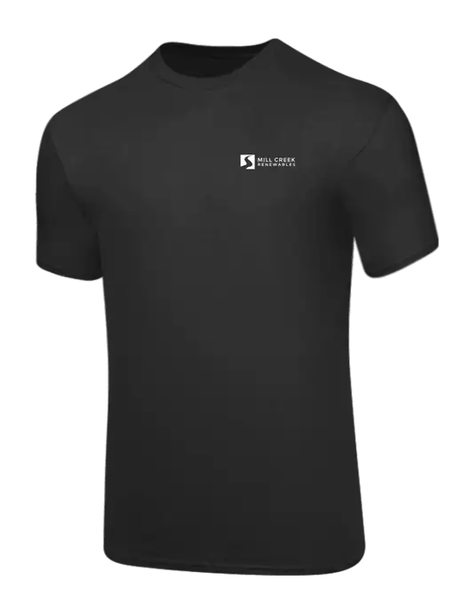 Core Blend Charcoal Grey T-Shirt w/Mill Creek Renewables Logo