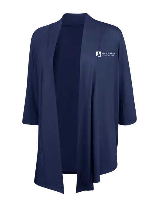 Dress Navy Blue Womens Concept Shrug w/Mill Creek Renewables Logo