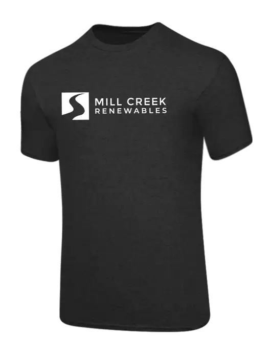 Core Blend Dark Heather Grey T-Shirt w/Mill Creek Renewables Logo