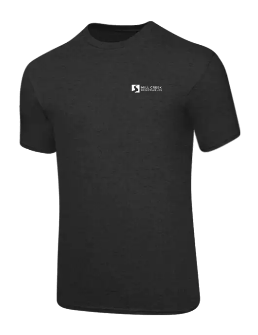 Core Blend Dark Heather Grey T-Shirt w/Mill Creek Renewables Logo