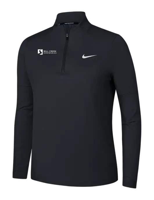 Nike Black Womens Dri-FIT Element 1/2-Zip Pullover w/Mill Creek Renewables Logo