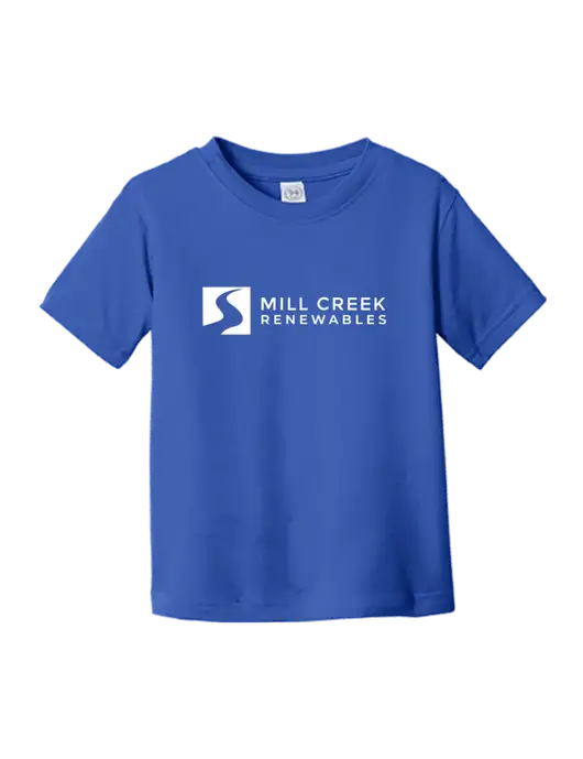 Rabbit Skins Royal Toddler Fine Jersey Tee w/Mill Creek Renewables Logo