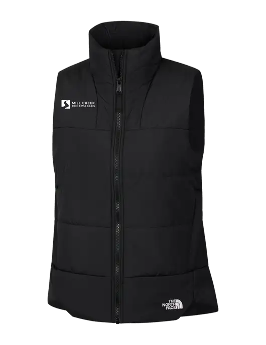 The North Face Womens Black Everyday Insulated Vest w/Mill Creek Renewables Logo