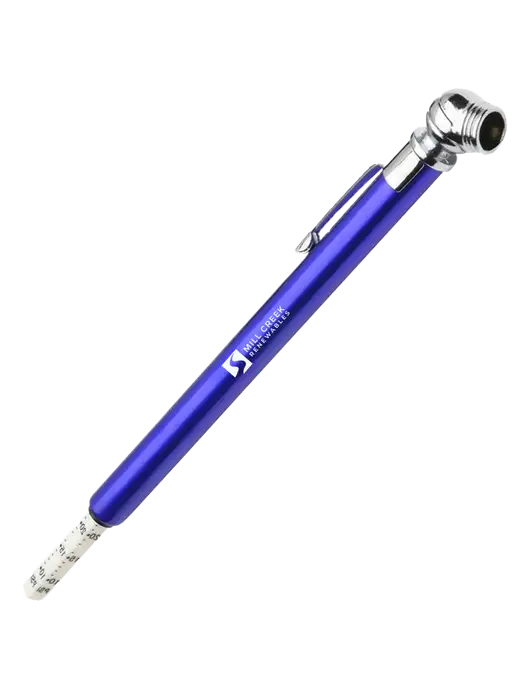 Quick View Royal Tire Gauge w/Mill Creek Renewables Logo