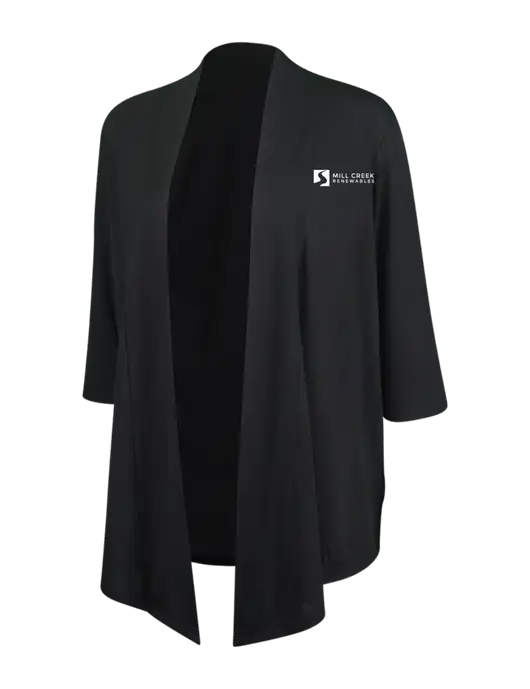 Black Womens Concept Shrug w/Mill Creek Renewables Logo