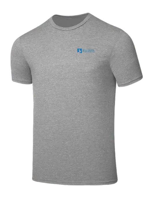 Seriously Soft Light Heather Grey T-Shirt w/Mill Creek Renewables Logo