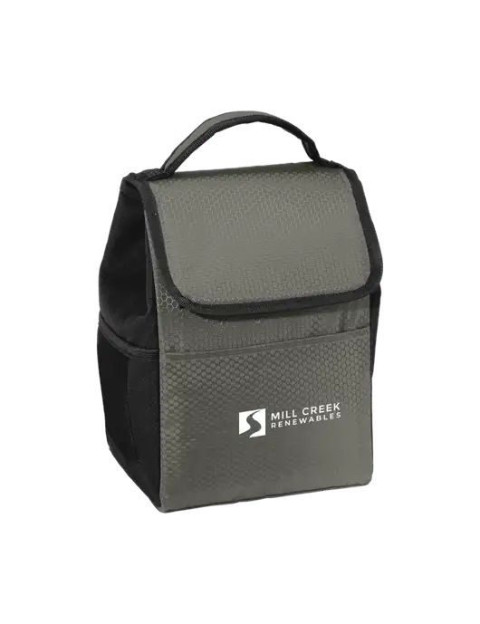 Lunch Bag Grey/Black Cooler w/Mill Creek Renewables Logo