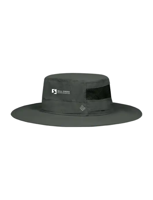 Columbia Dark Grey Bora Bora Booney  Hat w/Mill Creek Renewables Logo