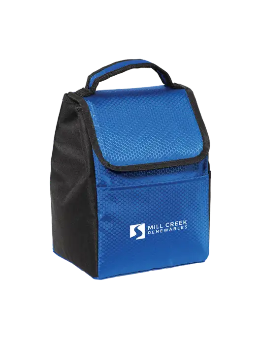 Lunch Bag Twilight Blue/Black Cooler w/Mill Creek Renewables Logo