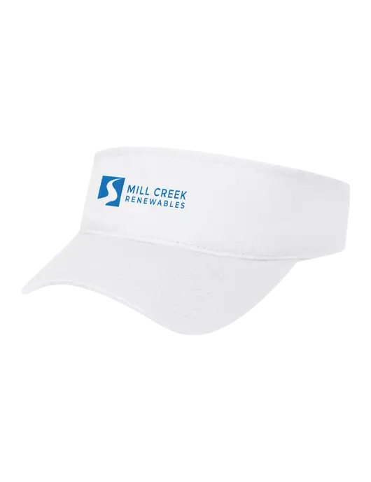 White Cap Visor w/Mill Creek Renewables Logo