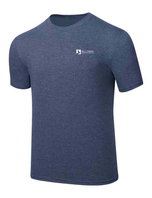 Simply Soft Navy Frost 4.5oz  Poly/Combed Ring Spun Cotton T-Shirt w/Mill Creek Renewables Logo