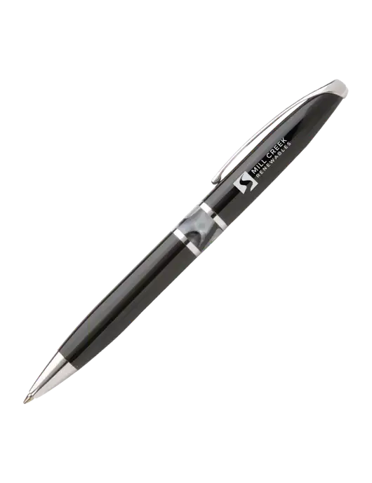 Illusion Black Pen - Black Ink w/Mill Creek Renewables Logo