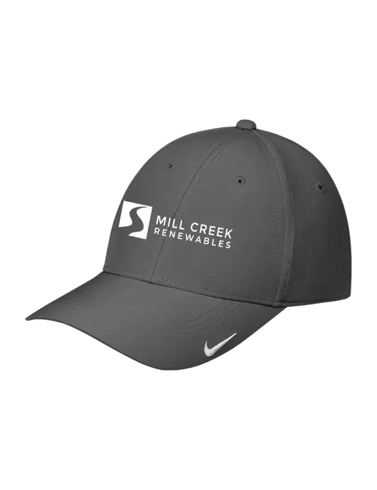 Nike Dark Grey Dri-FIT Legacy Cap w/Mill Creek Renewables Logo