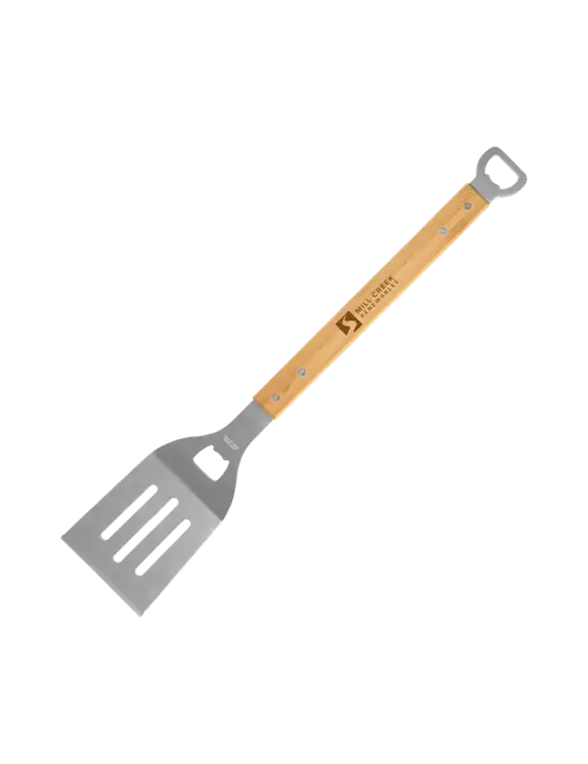 Bamboo BBQ Spatula w/Mill Creek Renewables Logo