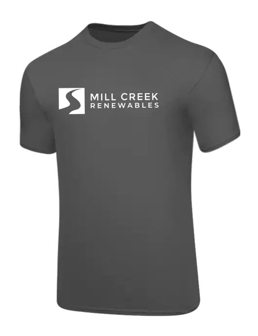 Core Blend Medium Grey T-Shirt w/Mill Creek Renewables Logo