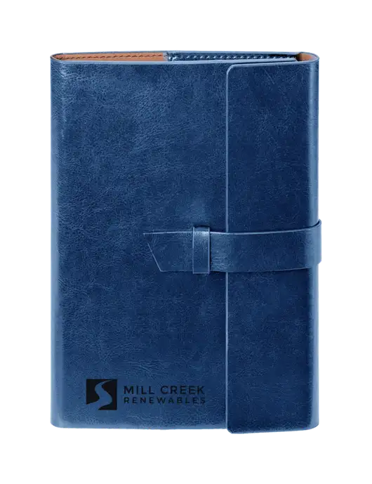 Fabrizio Blue 6.875 x 9.56 Portfolio w/Mill Creek Renewables Logo