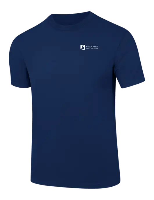 Comfort Colors 6.1 oz Dark Navy Heavyweight Ring Spun T-Shirt w/Mill Creek Renewables Logo