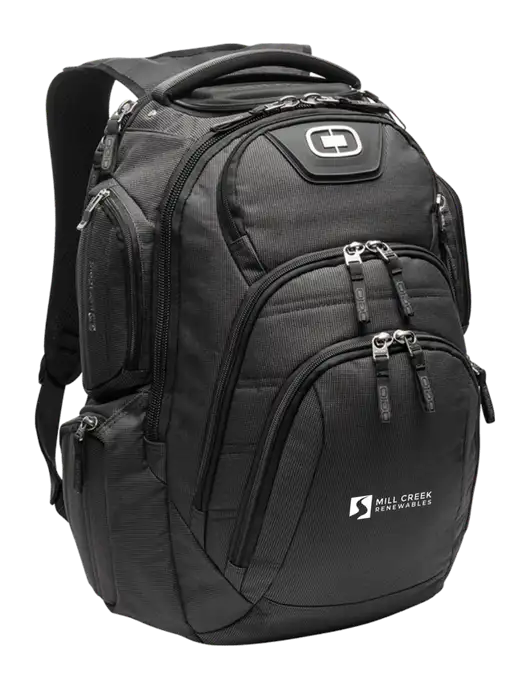 OGIO Black Surge RSS Pack
 w/Mill Creek Renewables Logo