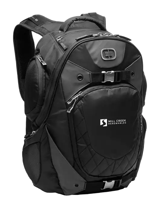 OGIO Black Squadron Pack w/Mill Creek Renewables Logo