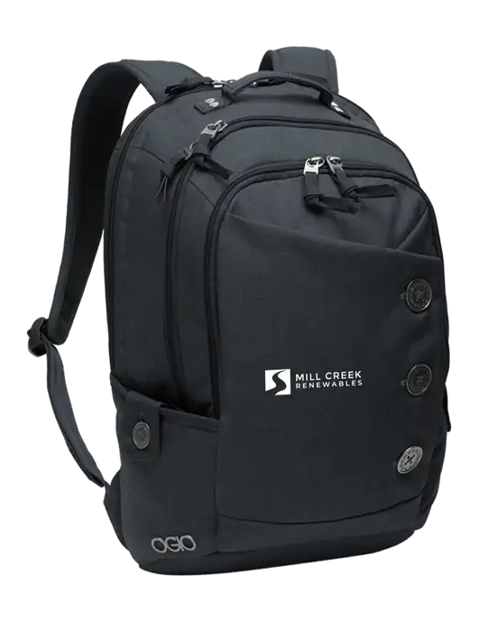 OGIO Storm Grey Ladies Melrose Pack w/Mill Creek Renewables Logo