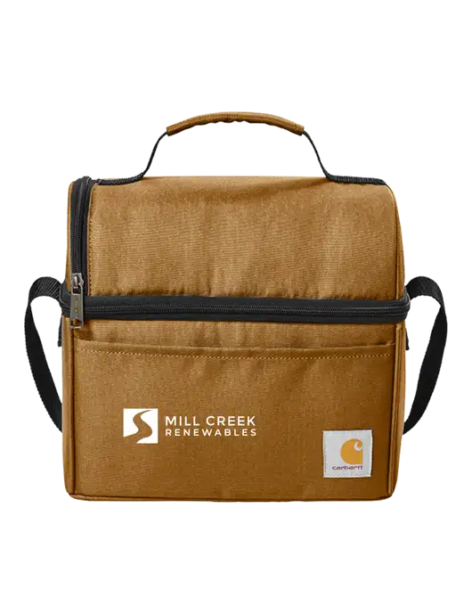 Carhartt Brown Lunch 6-Can Cooler w/Mill Creek Renewables Logo