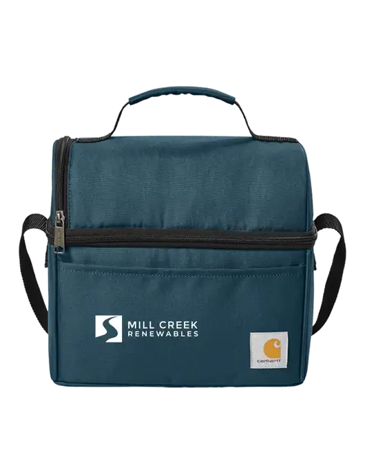 Carhartt Light Navy Lunch 6-Can Cooler w/Mill Creek Renewables Logo