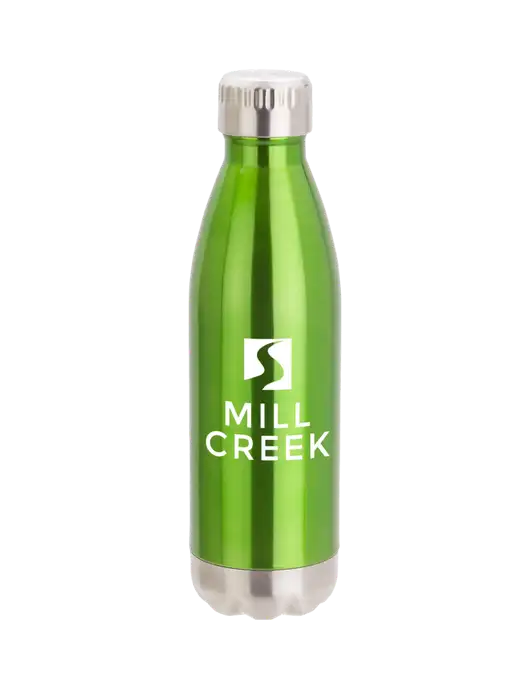City Go Green 17 oz Insulated Bottle w/Mill Creek Renewables Logo