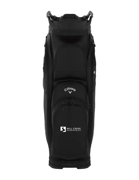 Callaway Org 14 Black Golf Bag  w/Mill Creek Renewables Logo